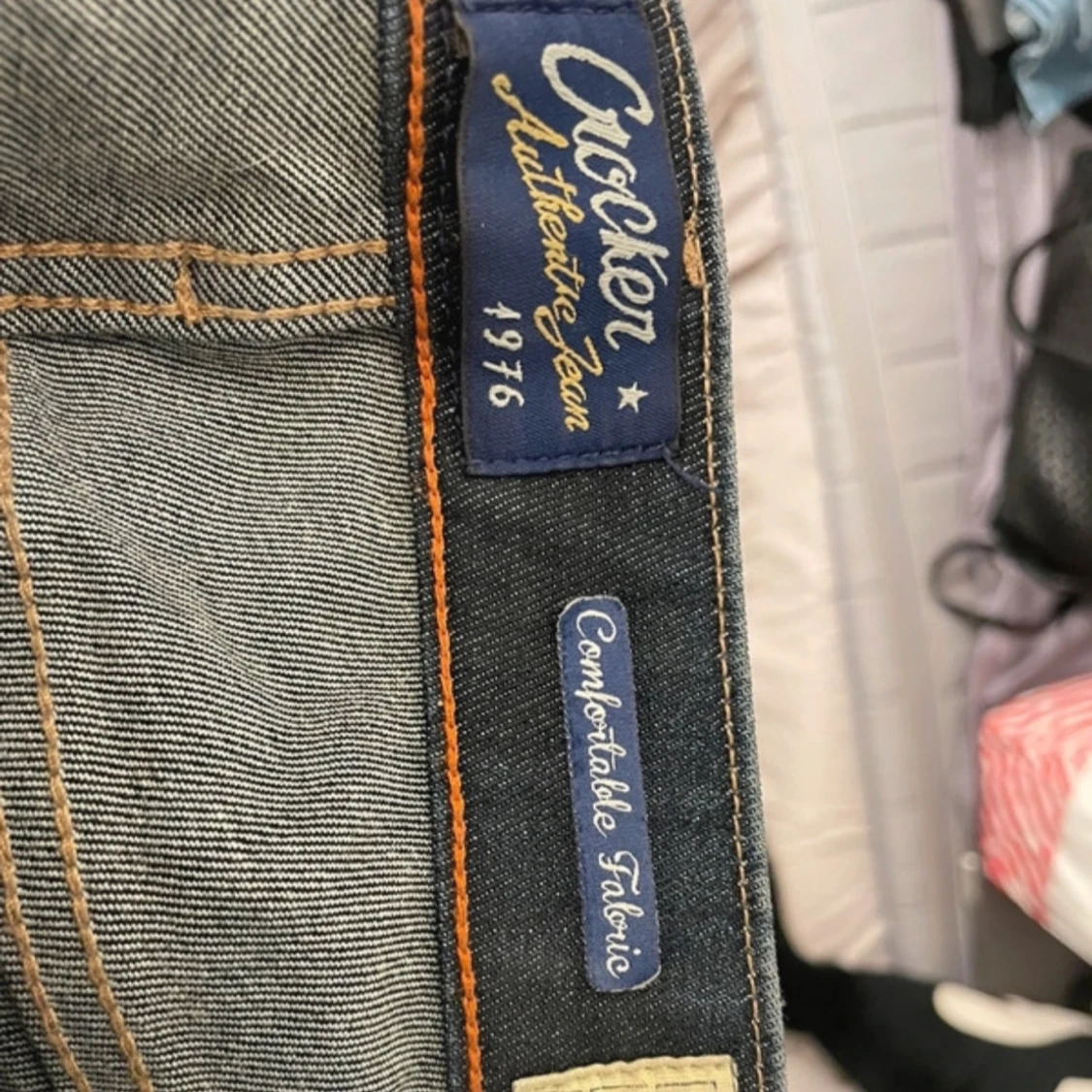 Lågmidjade crocker jeans - 4