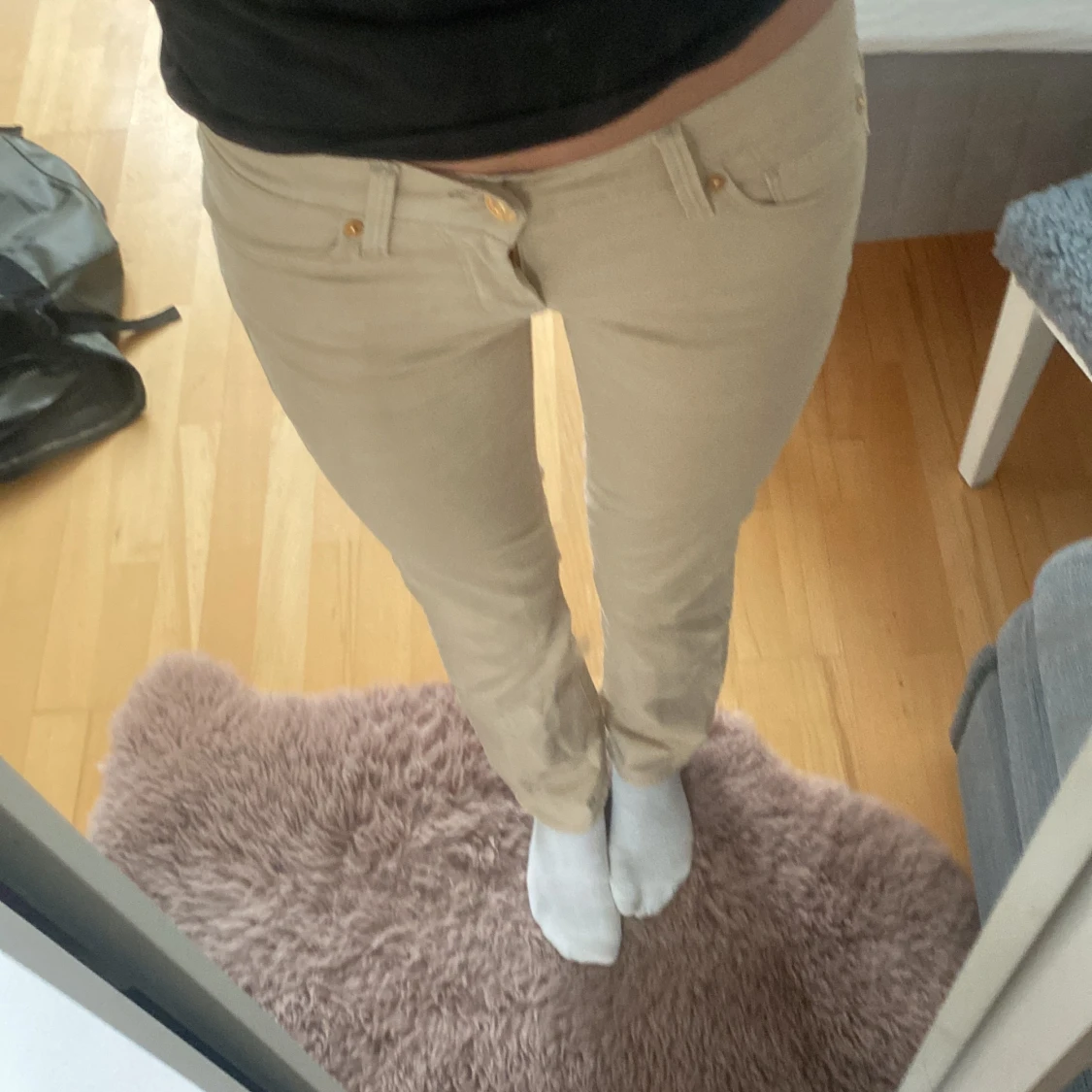 Beige byxor från 7 for All Mankind - 4