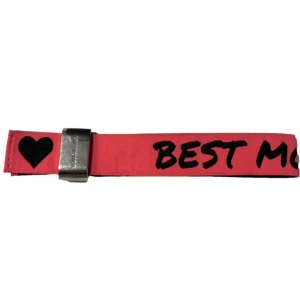 Balenciaga - Balenciaga Best mom ever party bracelet in polyester with a silver plated clasp Rrp 475usd 