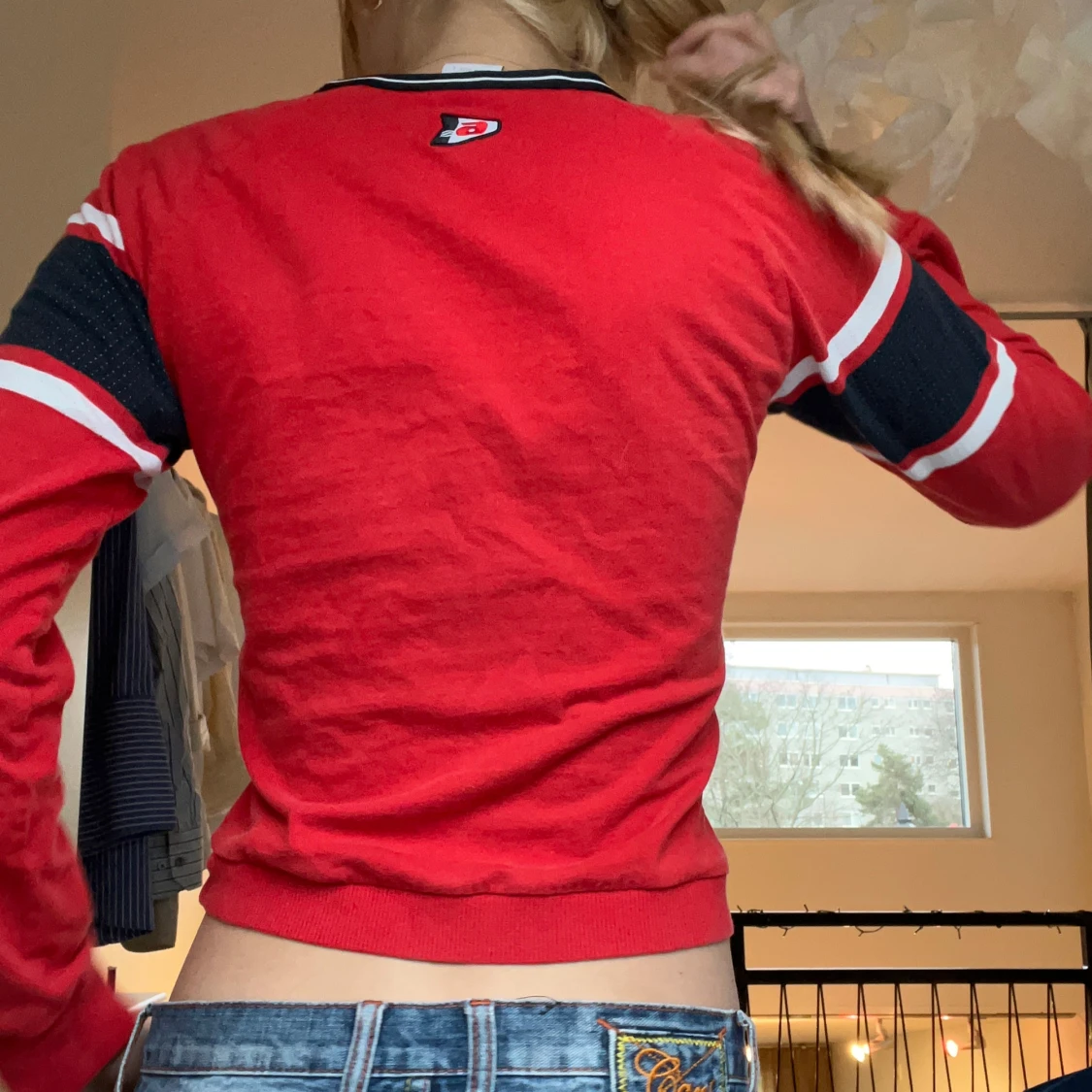 Röd långärmad tröja från Adidas - 4