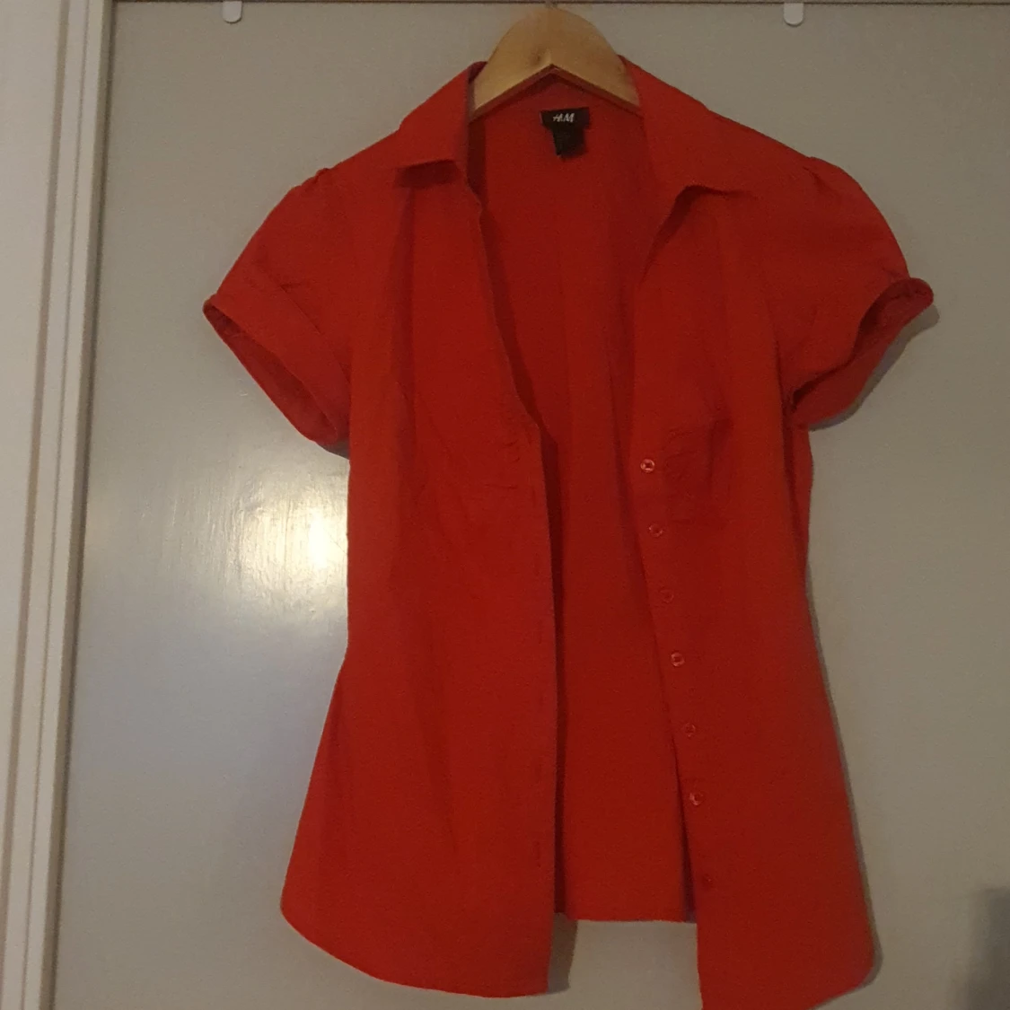 Röd kortärmad skjorta från H&M - 92