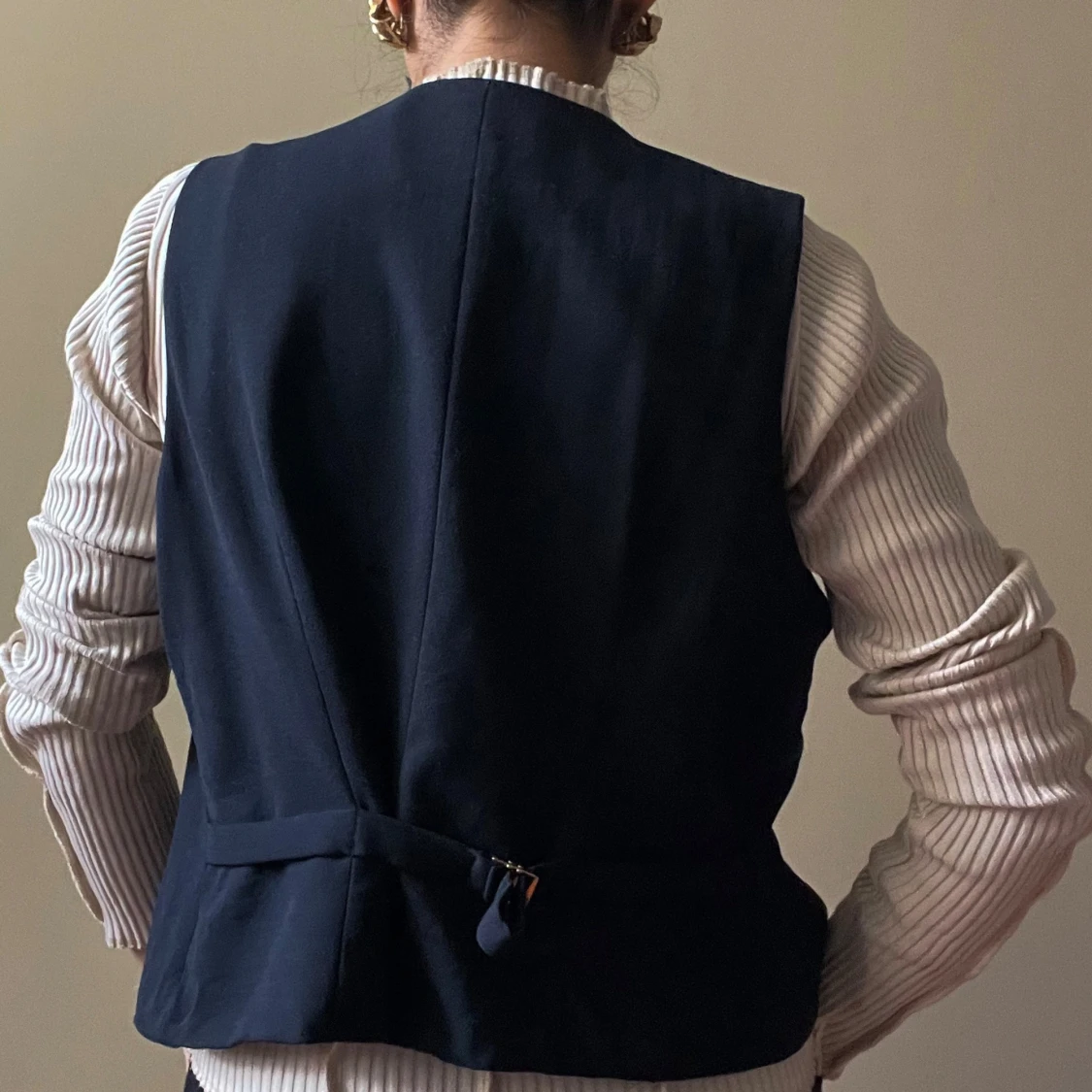 Vintage Ralph Lauren Navy Suit Vest - 1