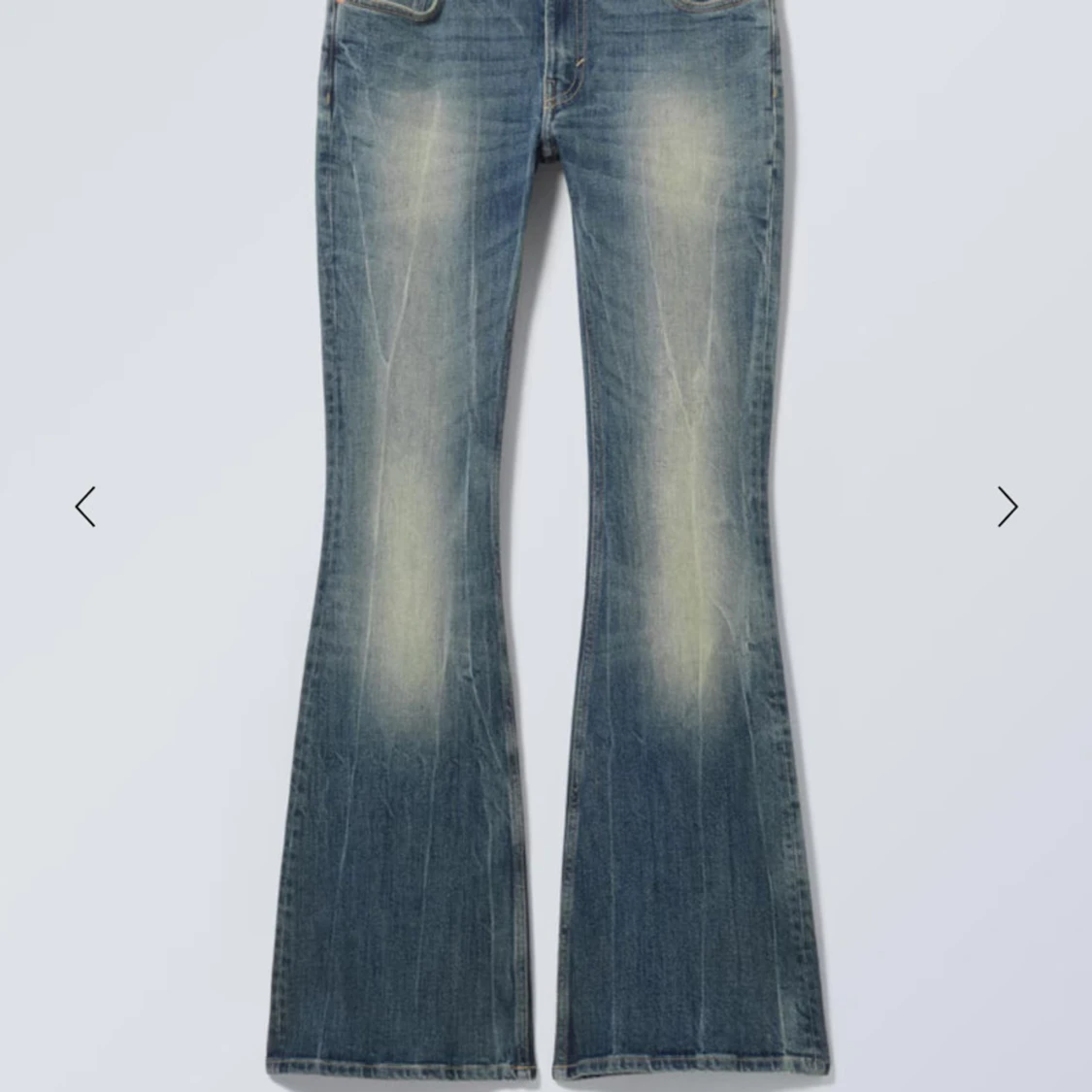 Blå bootcut jeans - 3