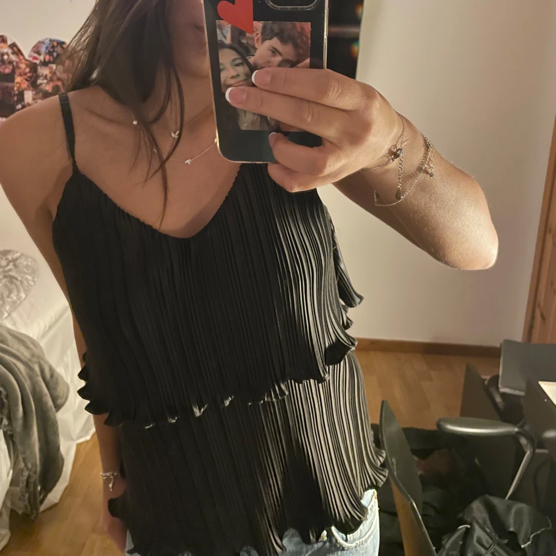 Svart fest topp - 90