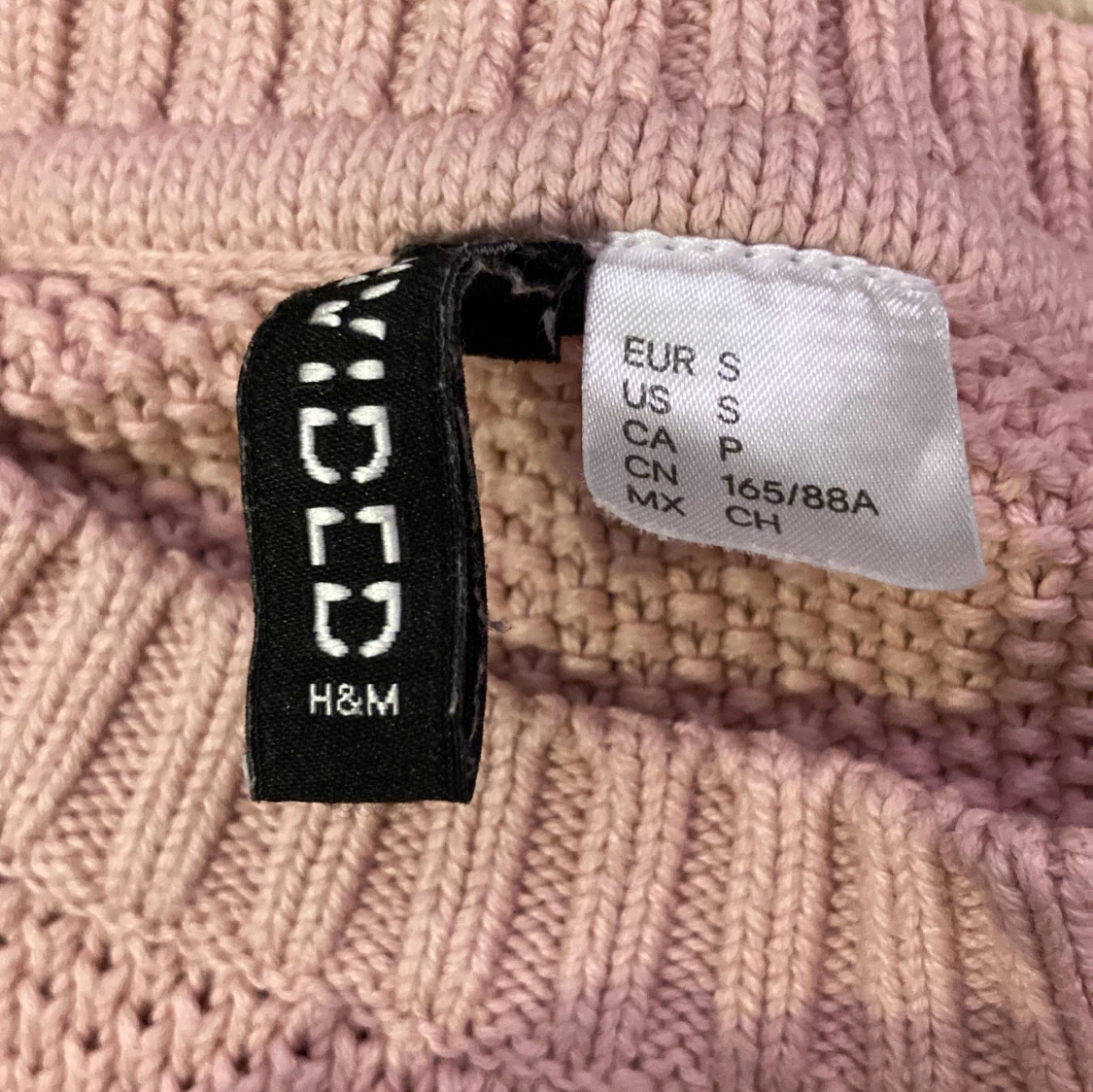 Rosa stickad tröja från H&M - 91