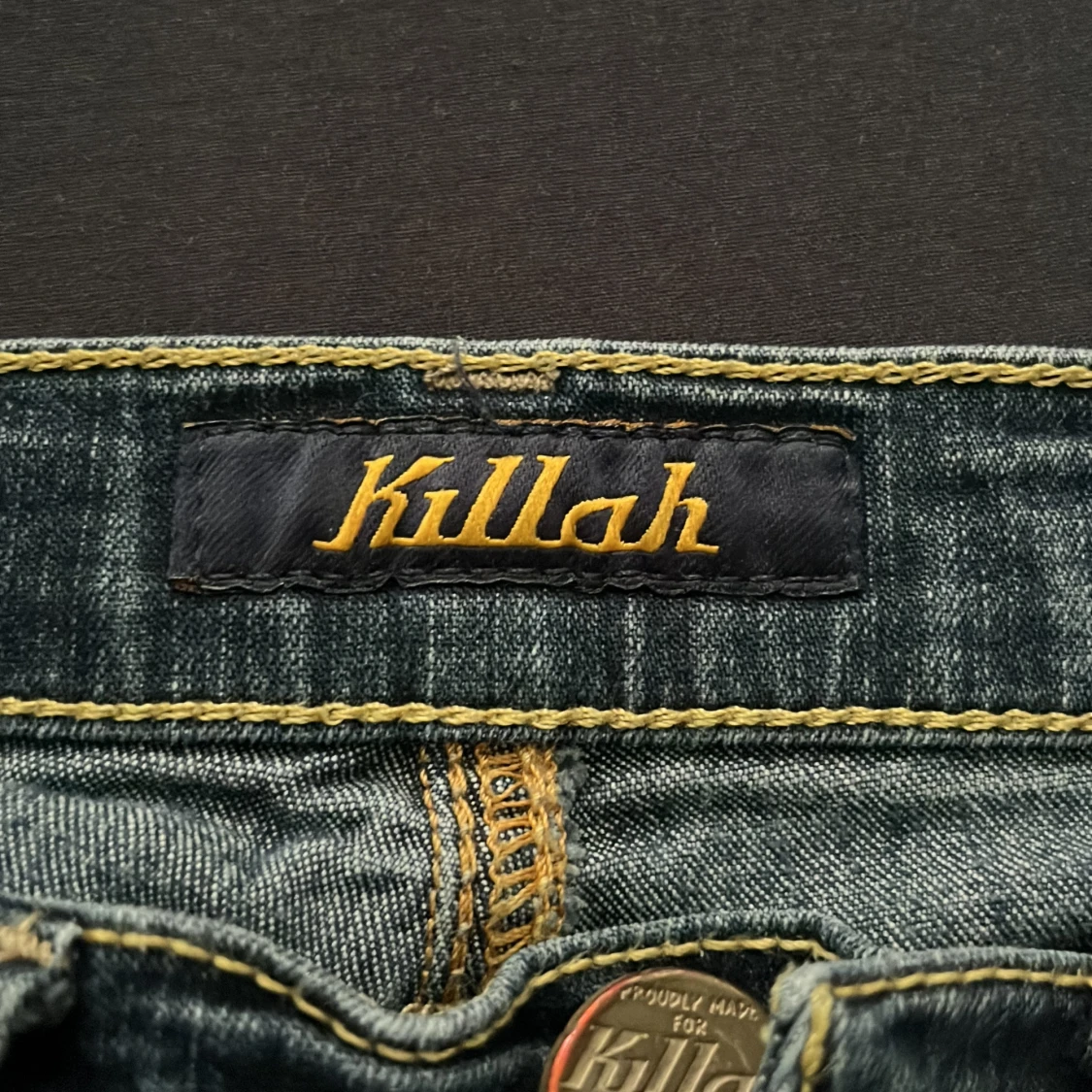 VÄLDIGT låg midjade Bootcut killah jeans - 90