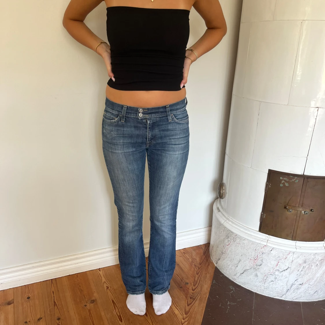 Lågmidjade vintage jeans  - 2