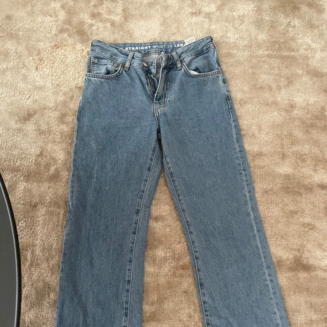 Blåa jeans