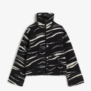 Hm teddy jacka - Super gosig jacka från hm i zebra mönster. Perfekt till hösten/vintern🥰 storlek l men skulle säga att den passar folk som har s-l