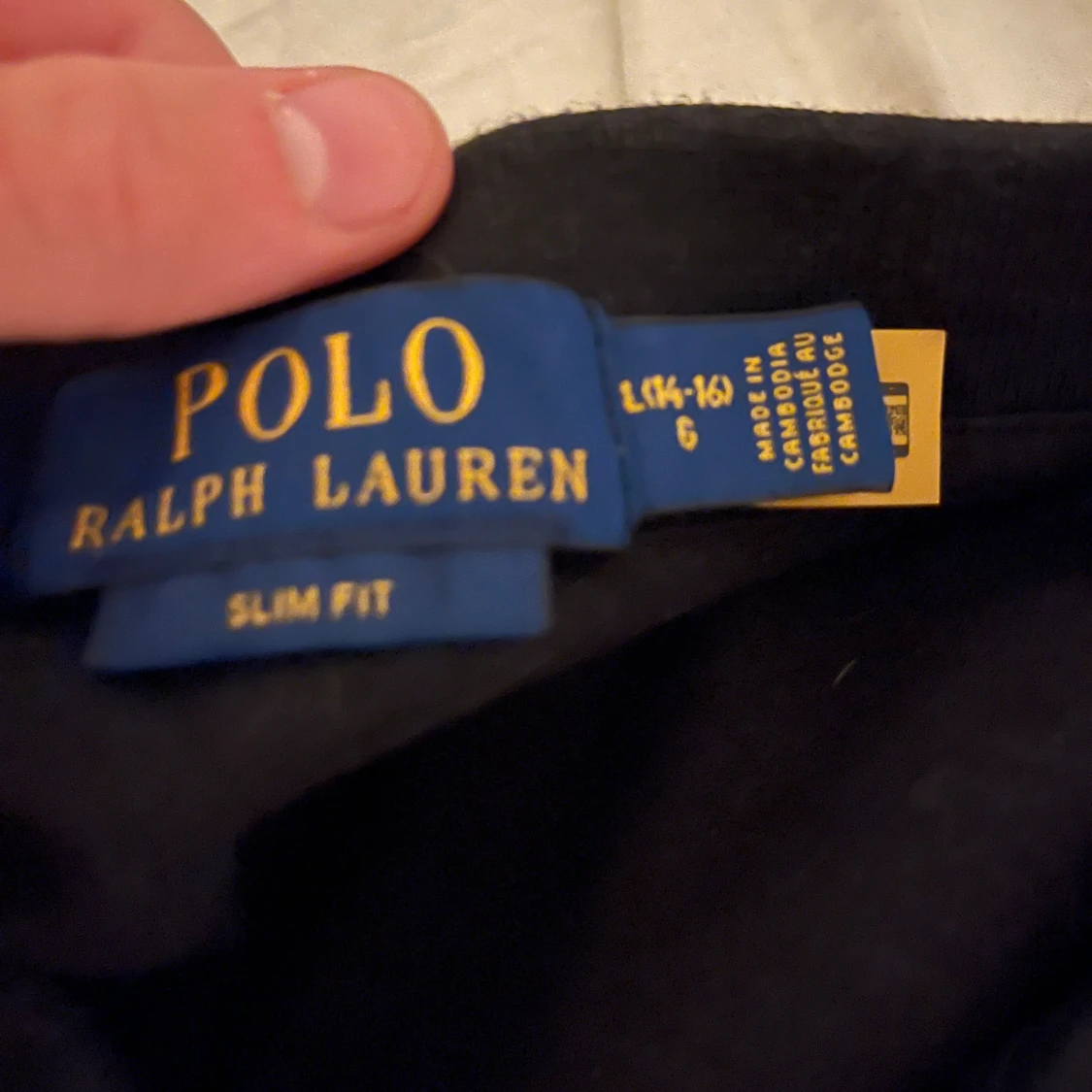 Svart kortärmad pikétröja från Ralph Lauren - 91