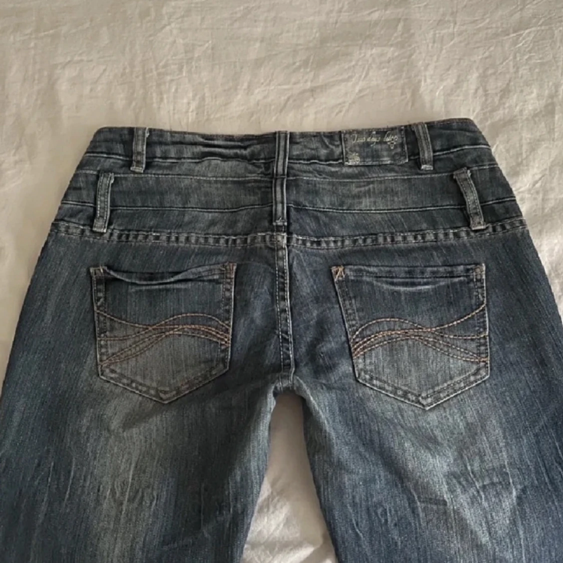 Vintage lågmidjade bootcut jeans - 91