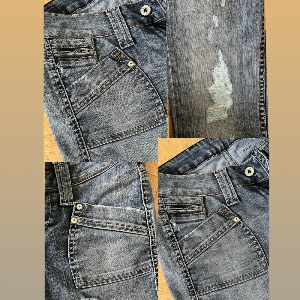 SKIIITTT SNYGGGAA low waist jeans!! Måtten står i bilderna❣️❣️  säljer för dom var för små för mig TYVÄRRR. . Jeans & Byxor.