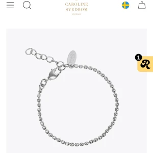 Caroline svedbom armband - Säljer detta superfina armband från Caroline svedbom då den aldrig kommit till användning eftersom den är för stor på mig⚡️ 18 cm + 3 cm extension chain