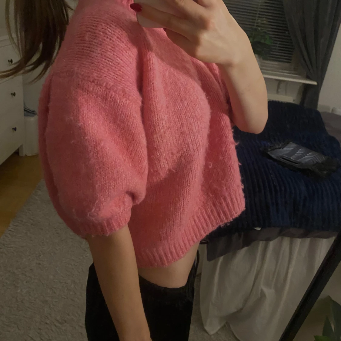 Rosa stickad från zara - 91