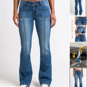 Lågmidjade Bootcut Jeans - Hej! Säljer nu mina Lågmidjade Bootcut Jeans i färgen clarie classic blue från madlady då dem va lite förstora för mig. Storleken är xtra short EU 38, det är lite långa på mig och jag är 153 , har använt dem fåtal gånger men behöver en mindre stl:/ 