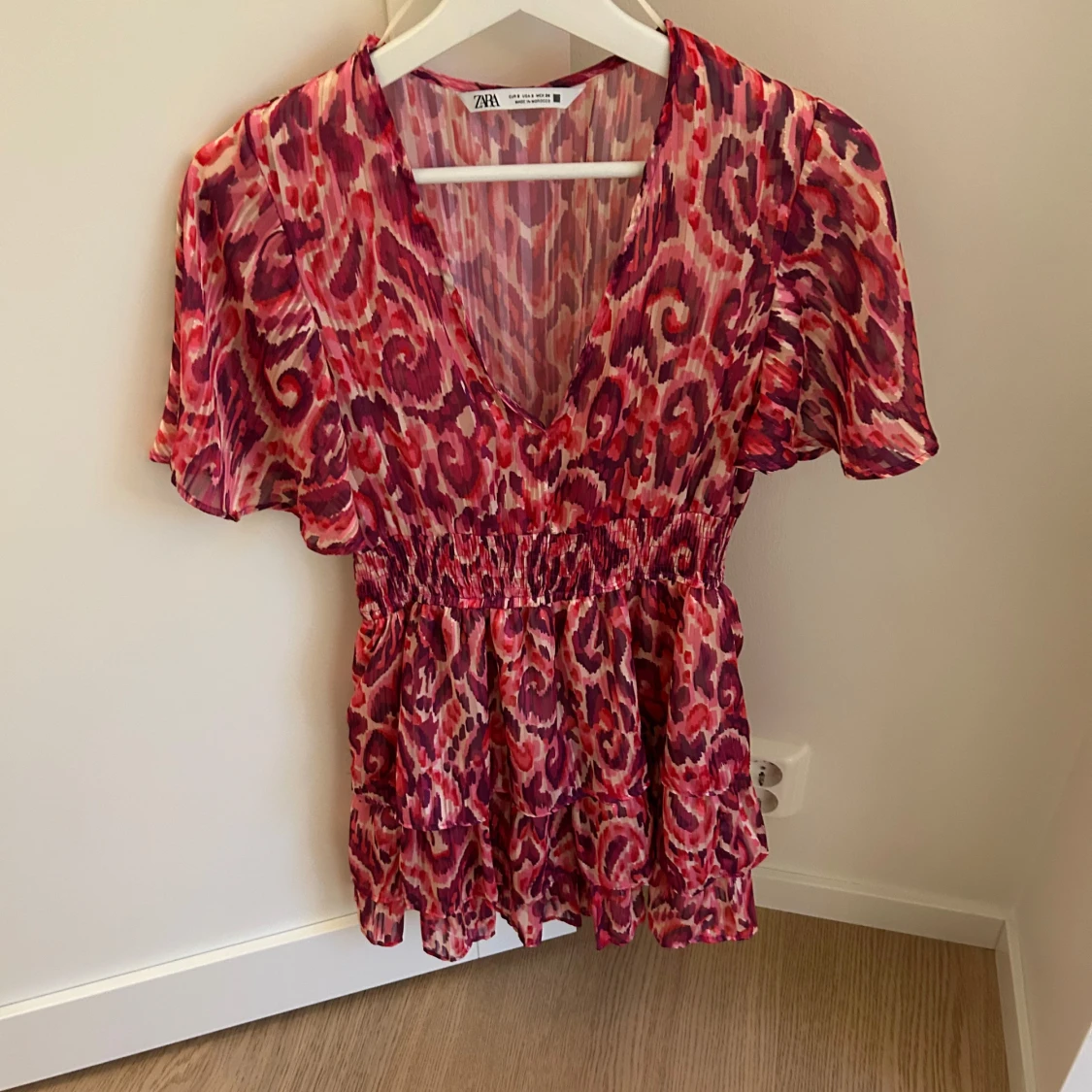 Mönstrad klänning från Zara