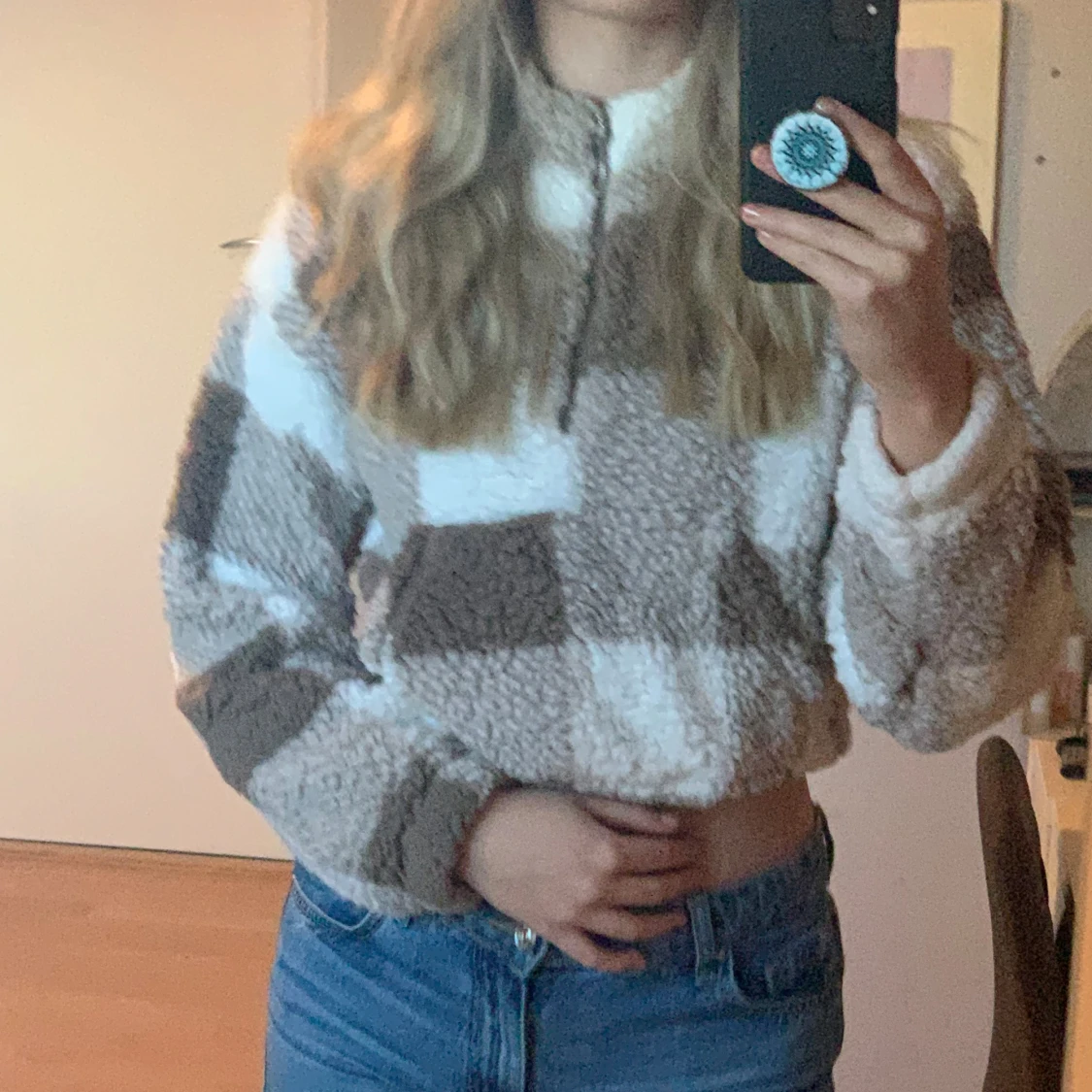 Mysig rutig fleece från Shein