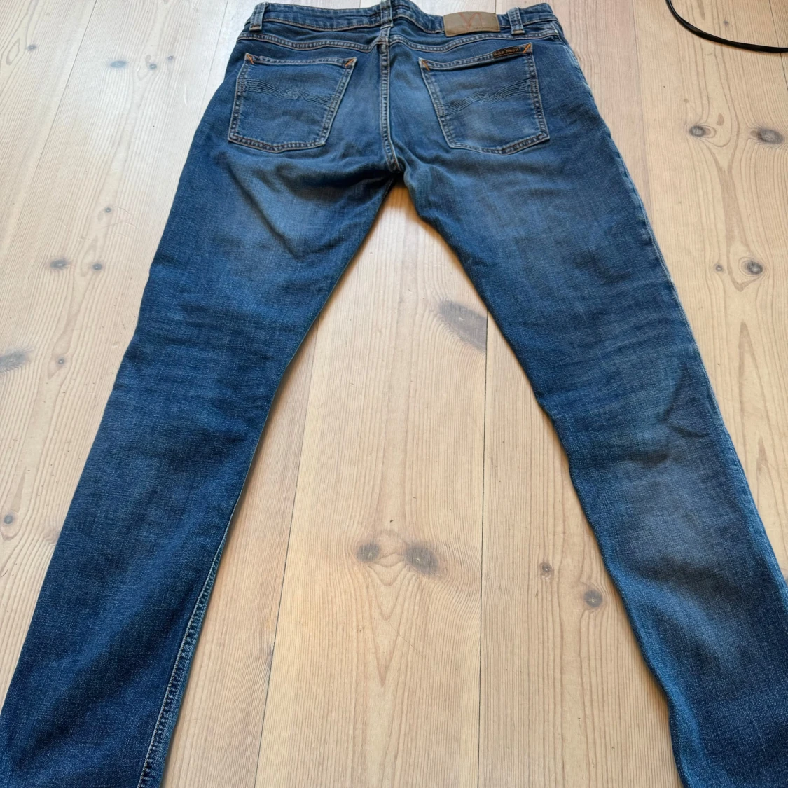 Blå Nudie slim Jeans - 90