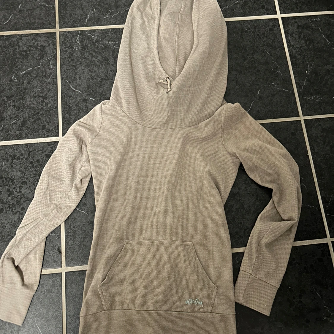 beige hoodie