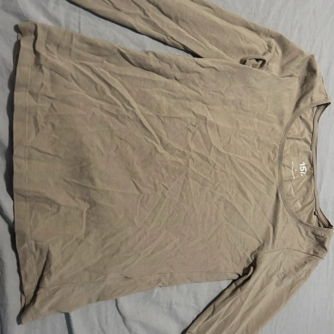 Beige långärmad tröja  - 90