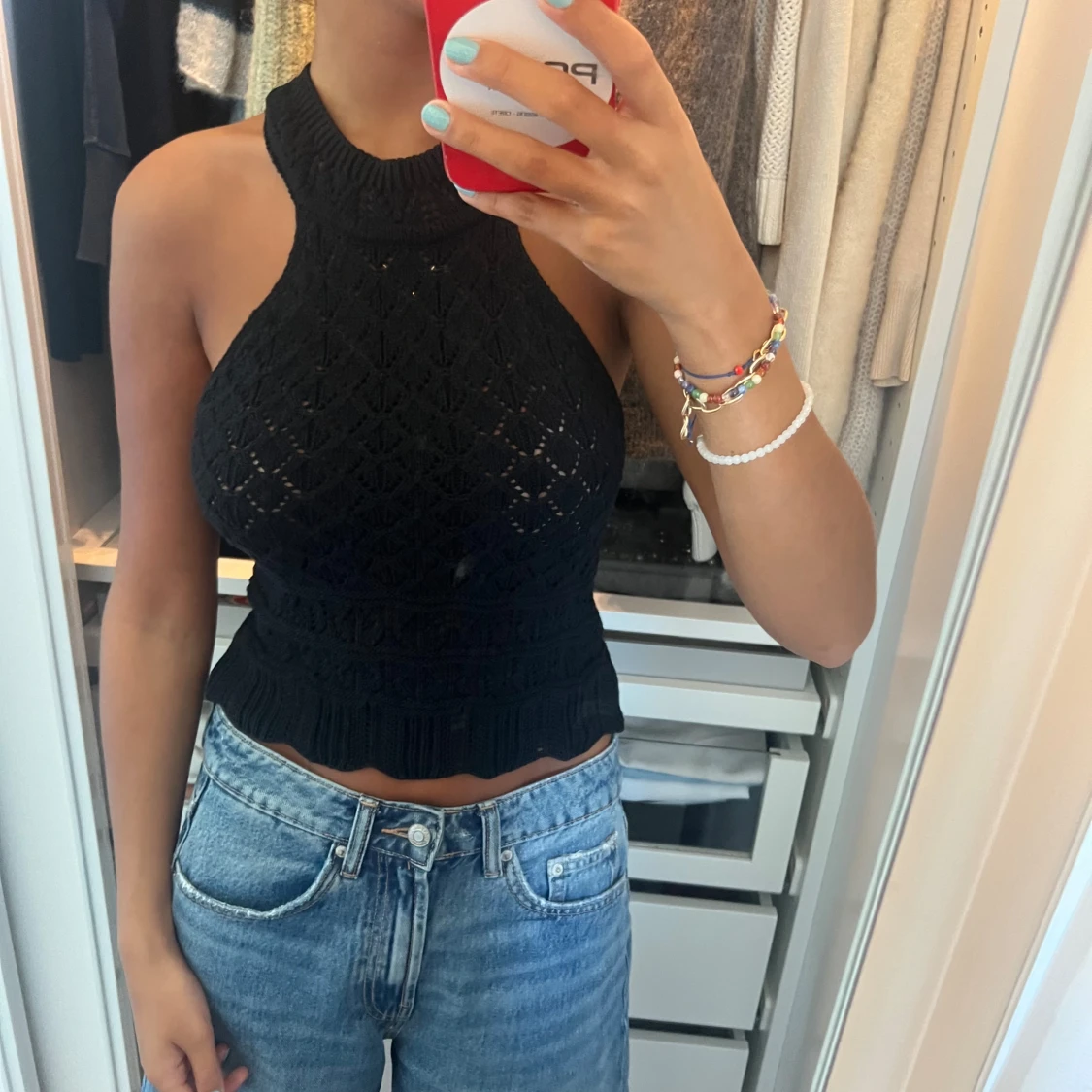 Halterneck topp - 90