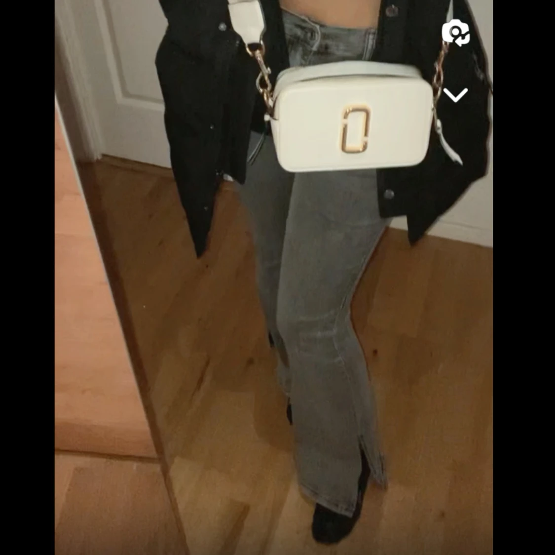 Gråa jeansbyxor - 90