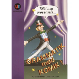 Grammatik med komik, huvudbok (häftad) - Grammatik med komik består av en huvudbok och en övningsbok där eleverna kan arbeta själva. Böckerna är ett försök att pigga upp ett ämne som för många ter sig sövande tråkigt och obegripligt – svensk grammatik. Presentatörerna från huvudboken följer dig också i övningsboken. Den har lättsamma informativa övningar och många illustrationer. Du får träna huvudbokens moment och göra en del fördjupningsövningar. Grammatik med komik vänder sig till alla som lär sig språk eller som bara är nyfikna på vad grammatik är. Den passar från grundskolan till och med gymnasiet.    Format Häftad   Språk Svenska   Utgivningsdatum 2000-01-19   ISBN 9789125050138  