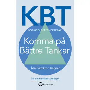  KBT - Komma på Bättre Tankar är den klassiska självhjälpsboken som har hjälpt tiotusentals att förändra sina liv i positiv riktning. Kognitiv beteendeterapi, KBT, är en dokumenterat effektiv behandling av ångest och depression och presenteras här på ett lättfattligt sätt. Inga förkunskaper krävs. Boken är också en verktygslåda för terapeuter och kurslitteratur på grundläggande psykoterapiutbildningar i KBT. Den består av tre delar: 1. 20 sessioner KBT, riktar sig till alla som vill öka sitt välbefinnande. 2. Ångest och depression. Så kan man hantera dem. 3. ABC om KBT är en uppslagsdel.Detta är den tredje omarbetade upplagan med nyskrivna avsnitt om hur känslor påverkar oss och om hur man kan hantera ångest. Mindfulness och acceptans presenteras utförligt med många övningar. Fakta och övningar bildar en helhet som steg för steg ger insikter och verktyg för förändring. Med hjälp av nya strategier är det möjligt att finna nya lösningar. Ur innehållet: - Tankens och handlingens kraft - Automatiska tankar - Tanke- känsla-handling - Beteendeförändring - Tankefällor - Sokratiska frågor - Känslornas budskap - Mindfulness - Acceptans - Hantera ångest - Komma ur depression - Begrepp och ordförklaringar - 131 övningar     Format Häftad   Omfång 272 sidor   Språk Svenska   Förlag Argos/Palmkrons Förlag   Utgivningsdatum 2020-07-03   ISBN 9789188785077  