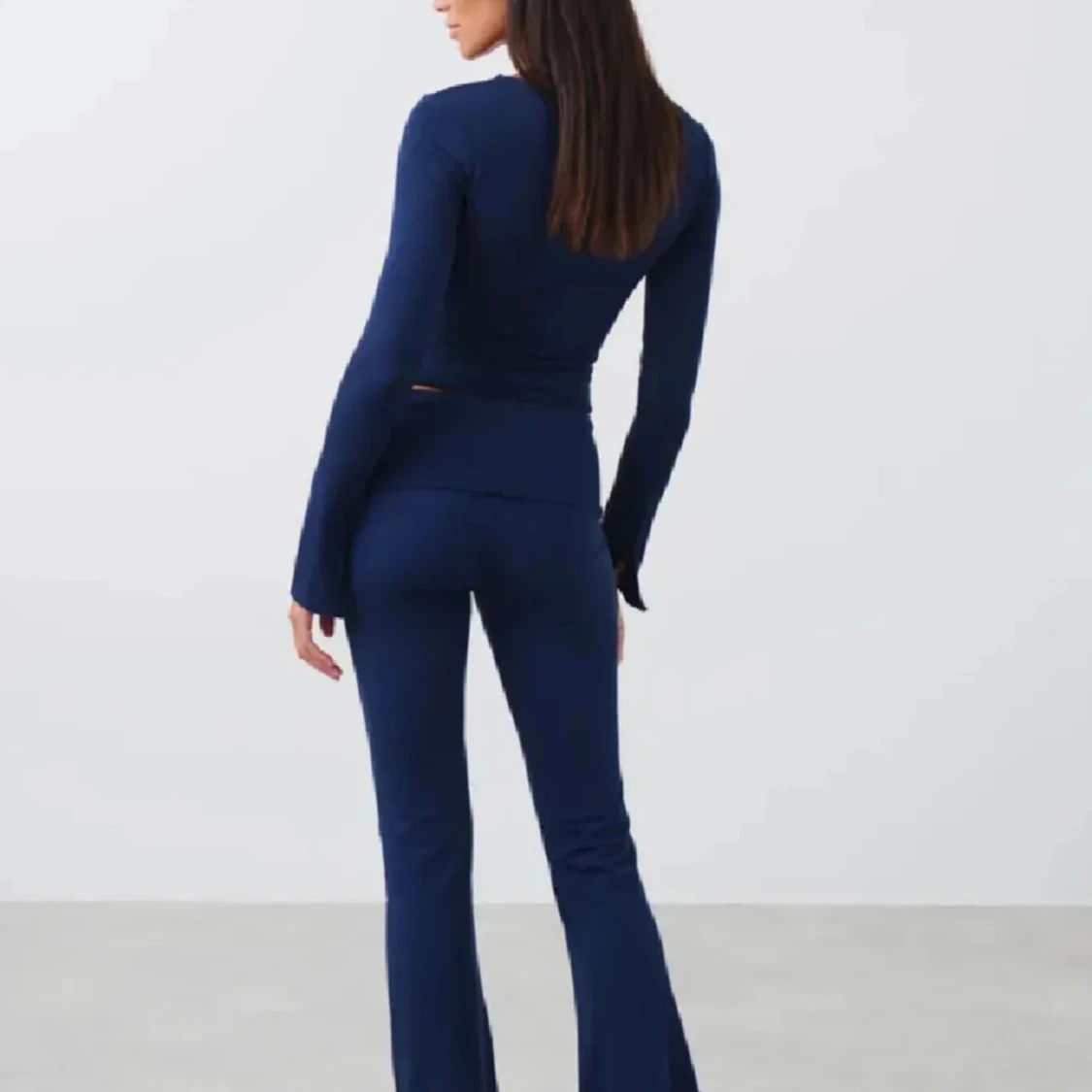 Mörkblå offshoulder topp - 91