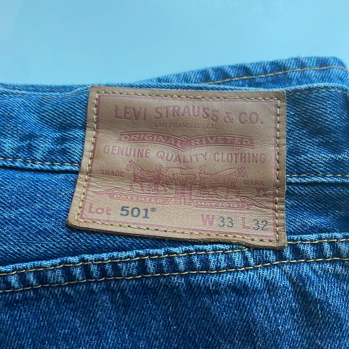 Blå Levis 501 jeans - 91