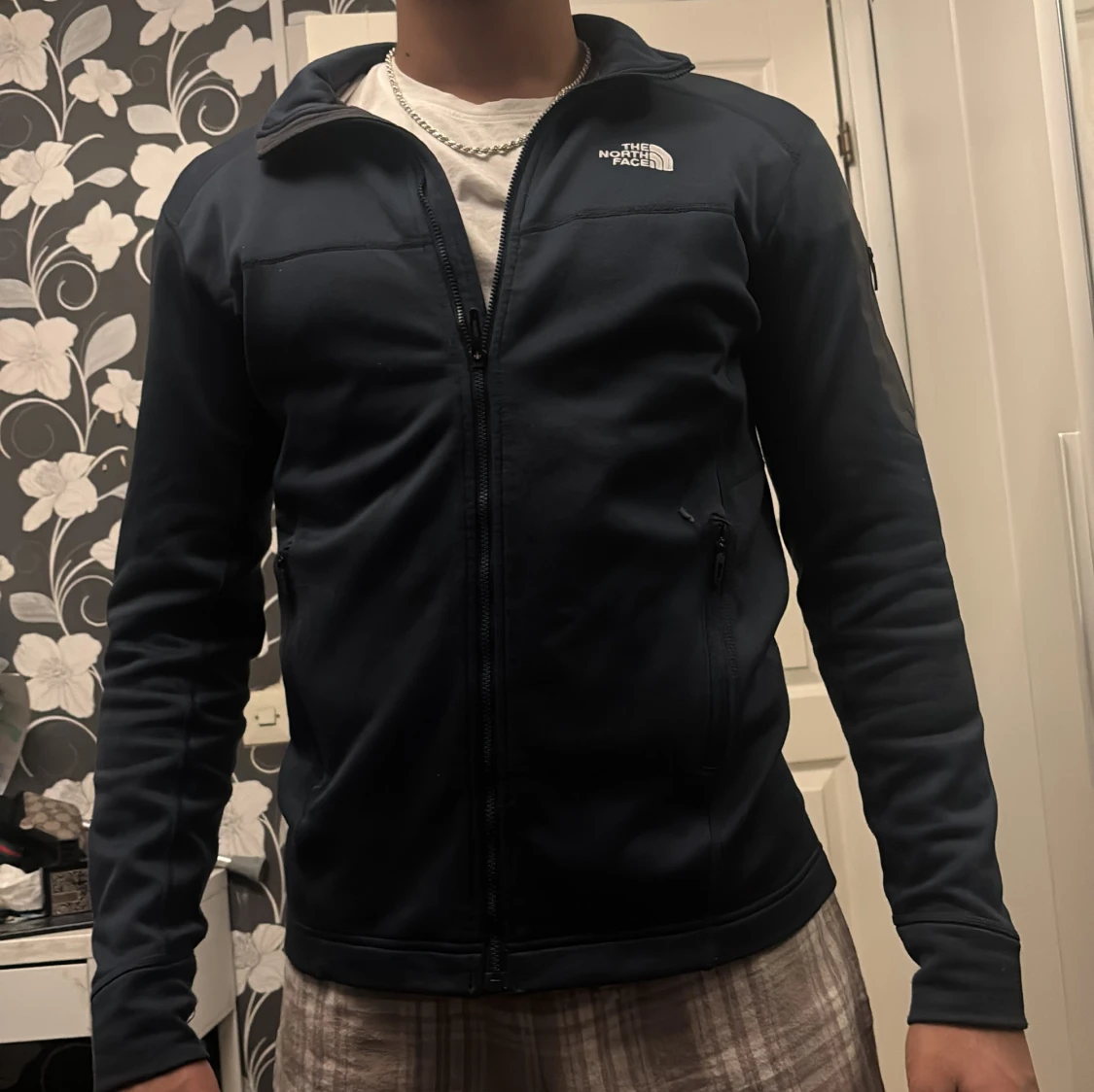 Mörkblå kofta från The North Face