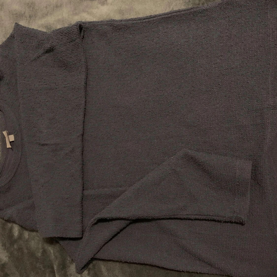 Mörkblå stickad tröja från H&M - 91