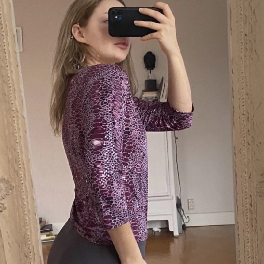 Snake print topp  - 91