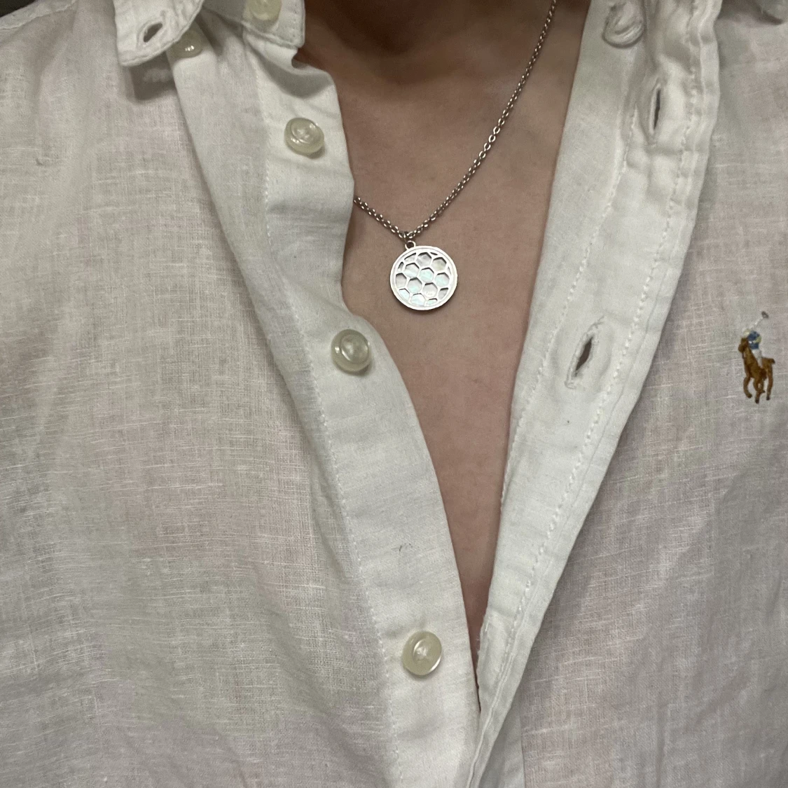 Silver FotbollsHalsband