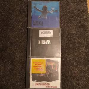 3 stycken CD-skivor av Nirvana bra skick på alla 3
