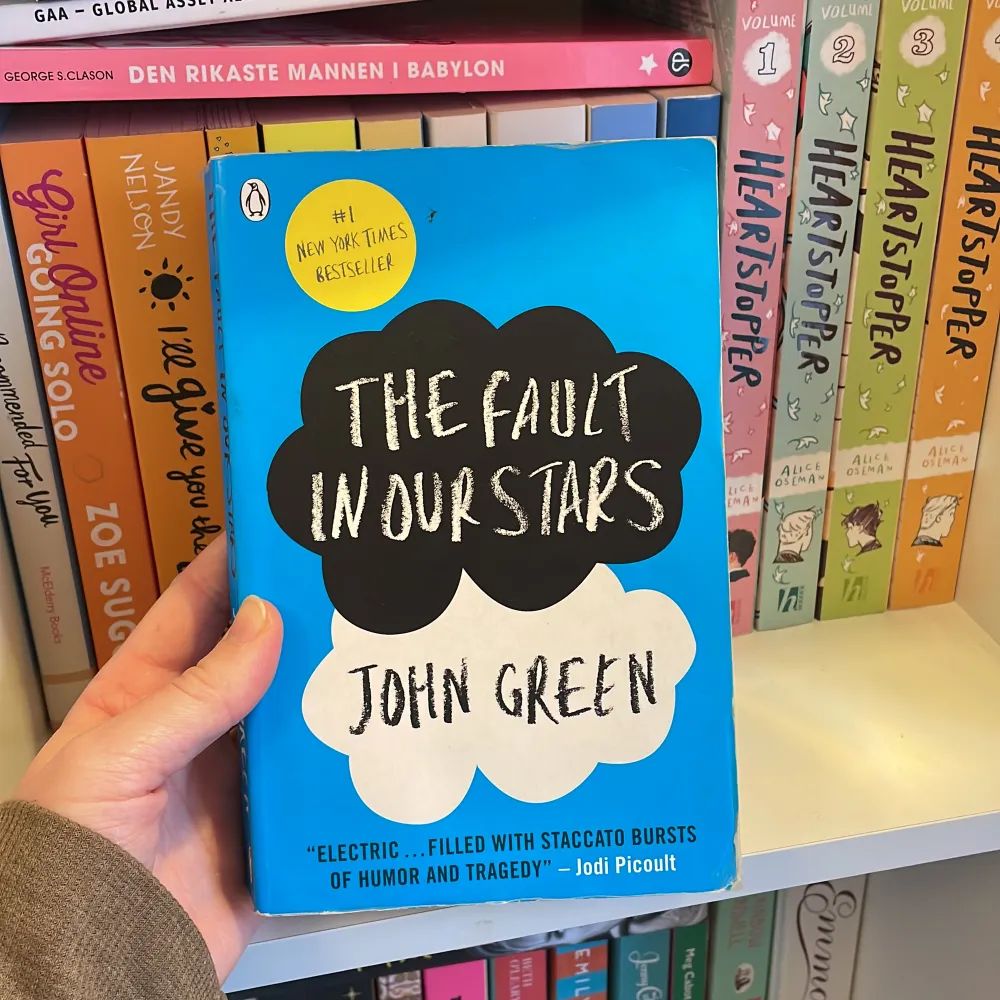 Boken “the fault in our stars” skriven av John Green på engelska. Den är i använt skick. Priset kan diskuteras. Hör av er om ni har några frågor!. Övrigt.