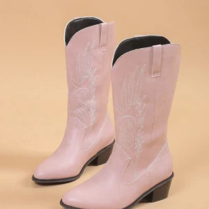 Cowboy boots  - Rosa cowboy boots använda en gång, storlek 39/40 