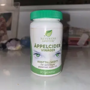 Tillskottstabletter av äppelcidervinäger! 🤍räknar med att ca 80 tabletter finns kvar