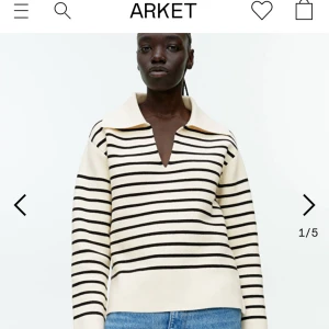 Arket sweater stripes b&w - New, size S. 100% cotton 