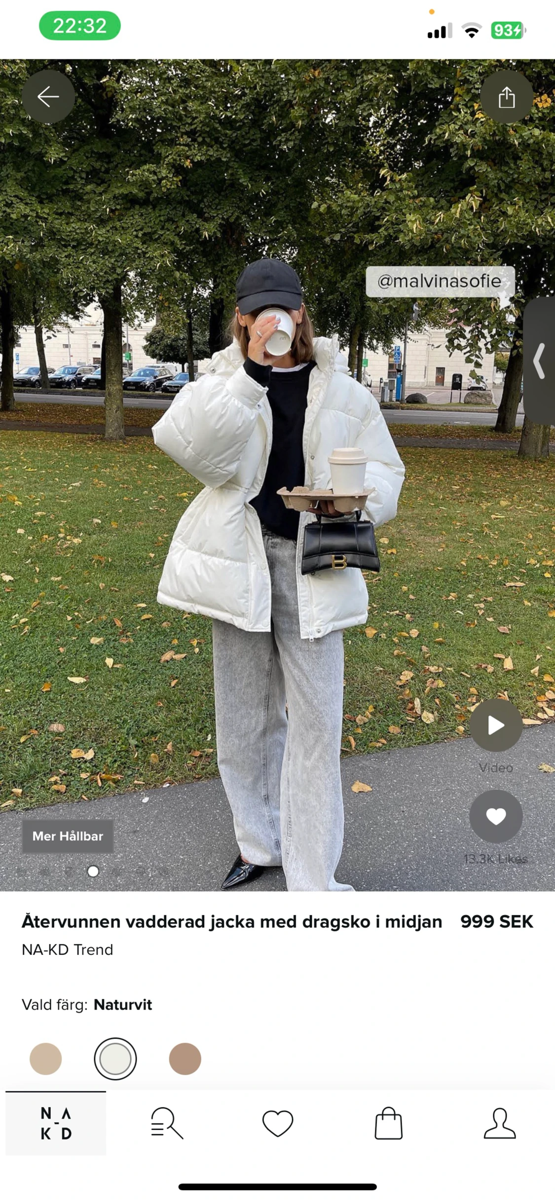 Vinterjacka ifrån NA-KD  - 90