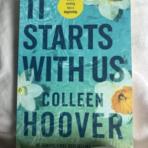 It starts with us - Colleen hoover - Säljer boken ”It starts with us” eftersom jag läst ut den. Boken är i nyskick, inga skador. Nypris 230kr