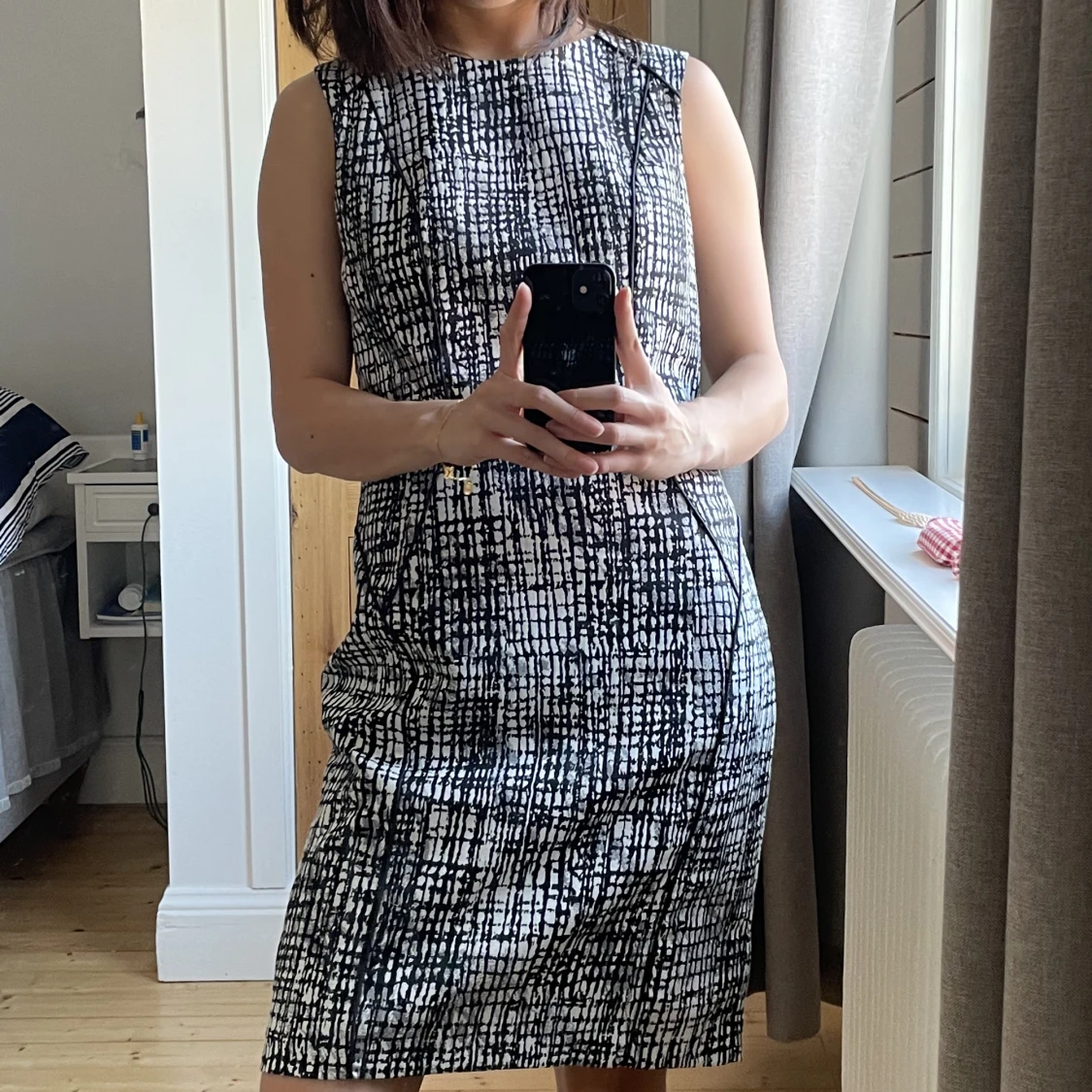 svartvit klänning - 90