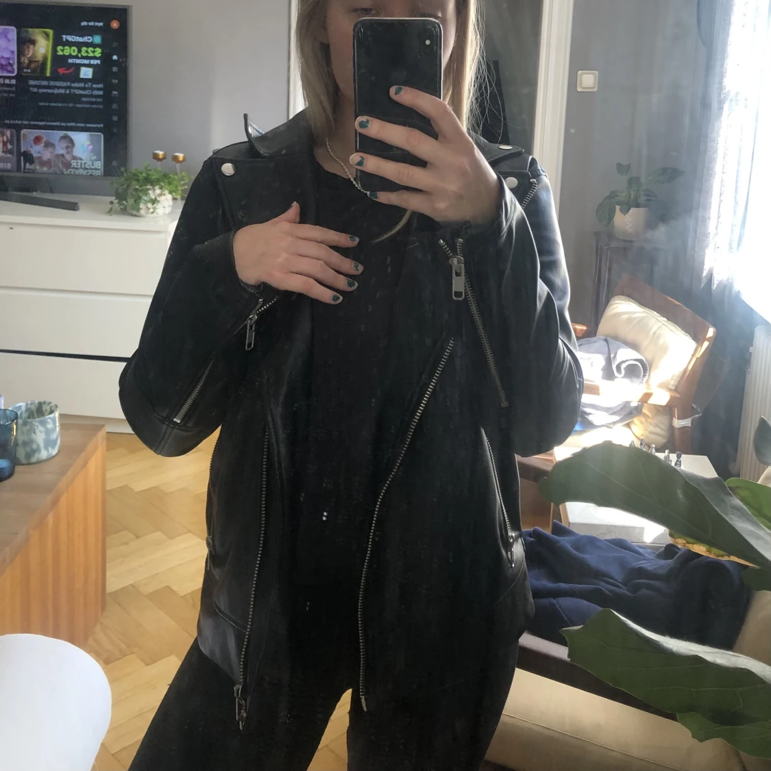 Skinnjacka Monki - 90