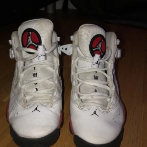Jordan 6 rings - Jordan skor äkta har tvättat dem så färgen kom lite på det vita tyget som du ser men det är inte värst vill sälja dem för dem har blivit för små för mig. Säljer för 800kr men kan också ta det som 750kr
