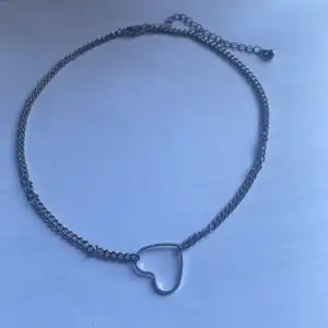 silver hjärt halsband