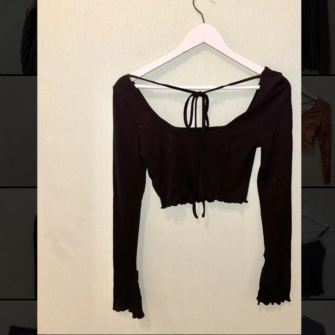 Rygglös lång armad tröja - 91