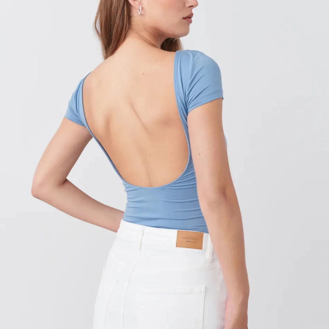 Topp med öppen rygg