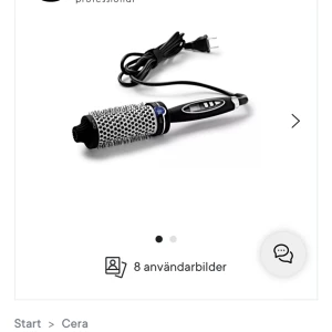 Cera värmeborste  - säljer denna nästan helt nya värmeborsten från Cera. Det är 38an. har inte alls använt den då jag tar en paus från värme i håret. lådan eller själva kartongen finns om man vill ha! köptes på lyko för några veckor sen, råkade köpa 2😅