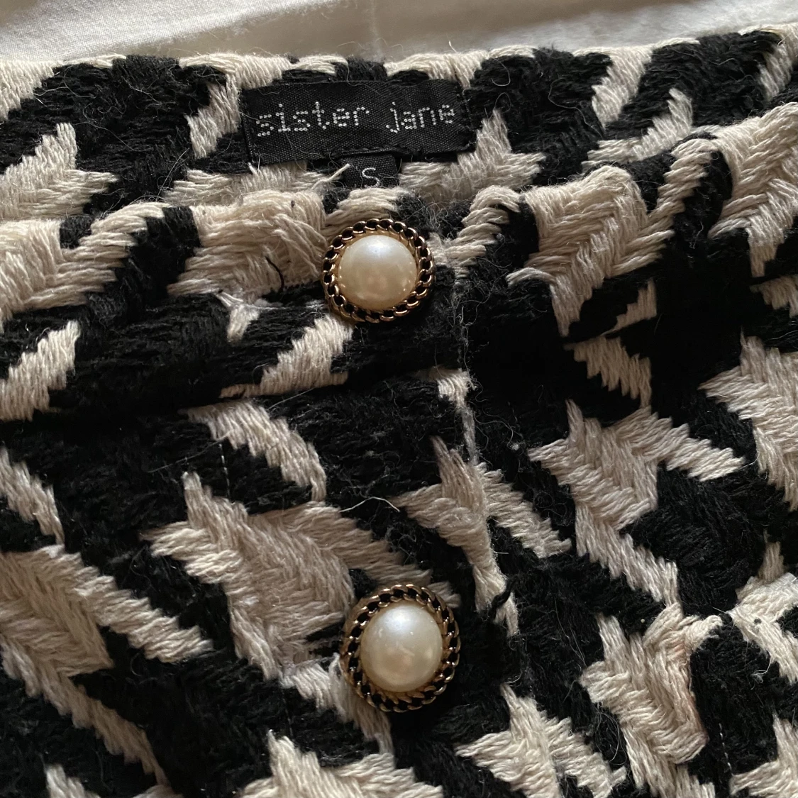 Houndstooth-kjol - 90