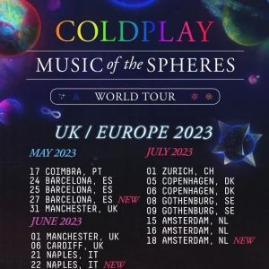 Coldplay biljetter - Säljer två sittplatser till Coldplay konserten den 9:e! Alltså på söndagen! Säljer för 800kr st, priset kan diskuteras! Skriv för mer info😊